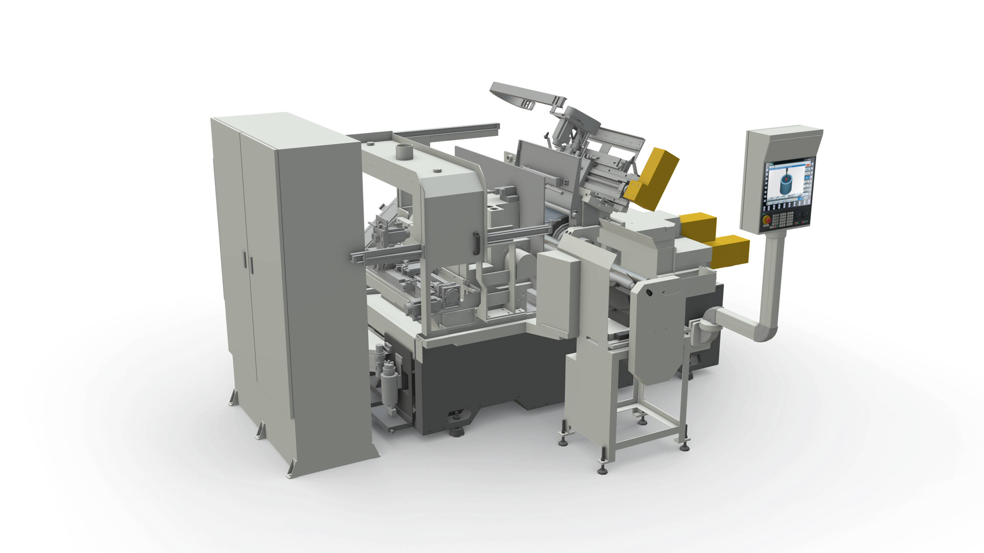 CNC machine, closing render